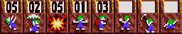 Skills: Oh no! More Lemmings, Amiga, Wicked, 8 - A TOWERING PROBLEM